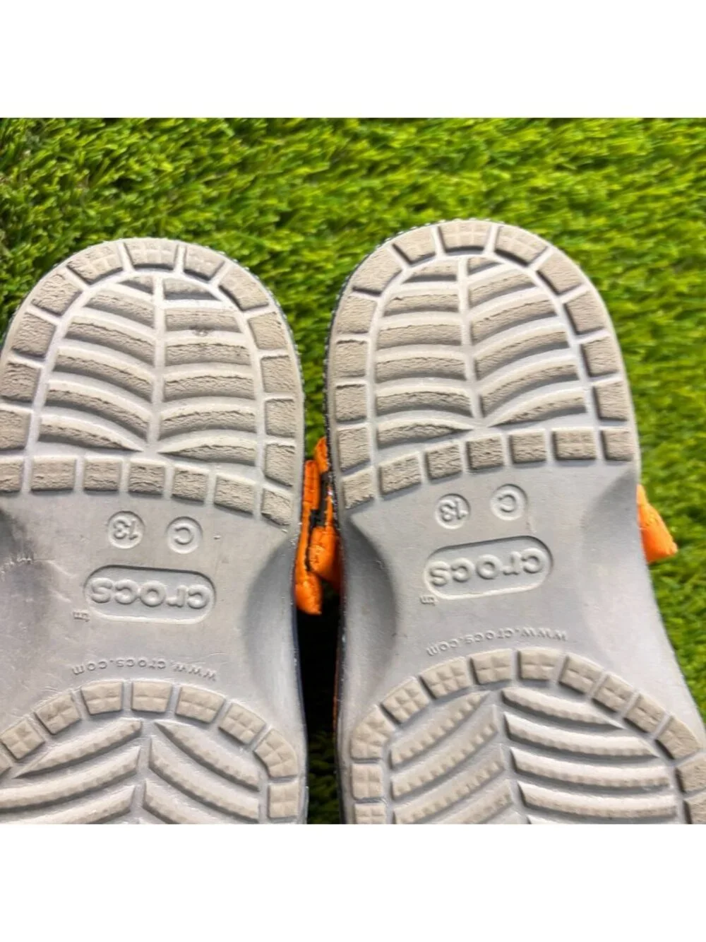 Crocs Classic Clog x Naruto Shippuden Boys Size 13C Orange Beach Outdoor Sandals